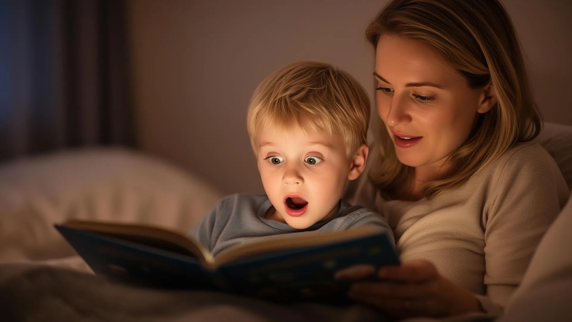 Parent and child reading together